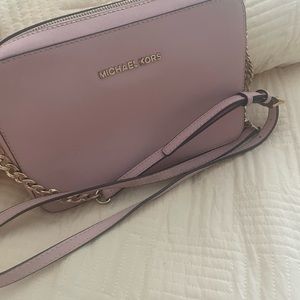Michael Kors Pink Leather Crossbody Purse